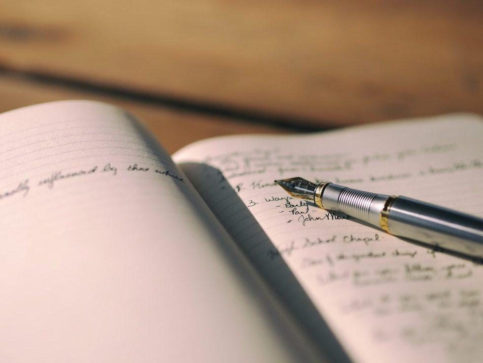 Documents and pen for a typical funeral section
