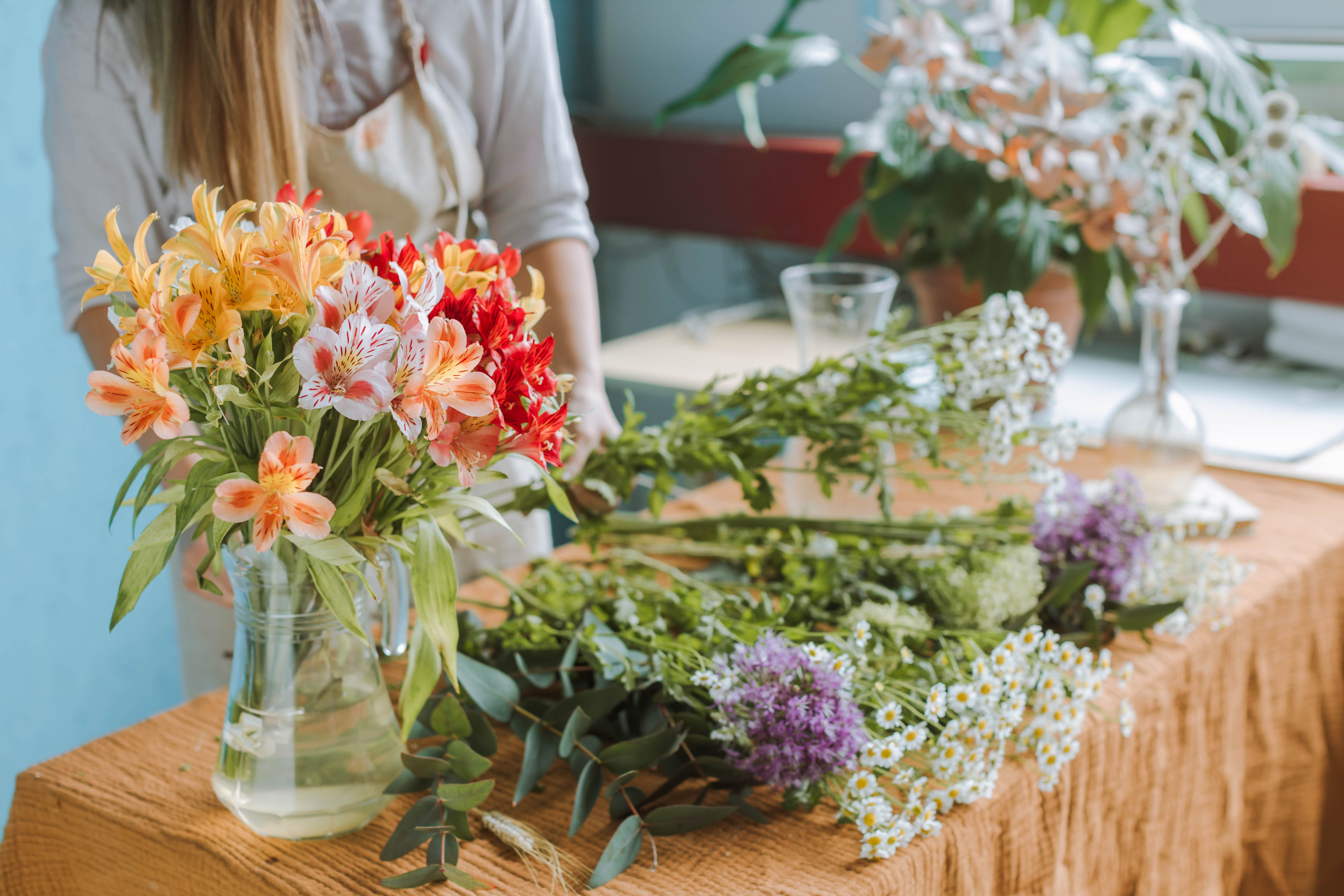 Flowers for floristry service