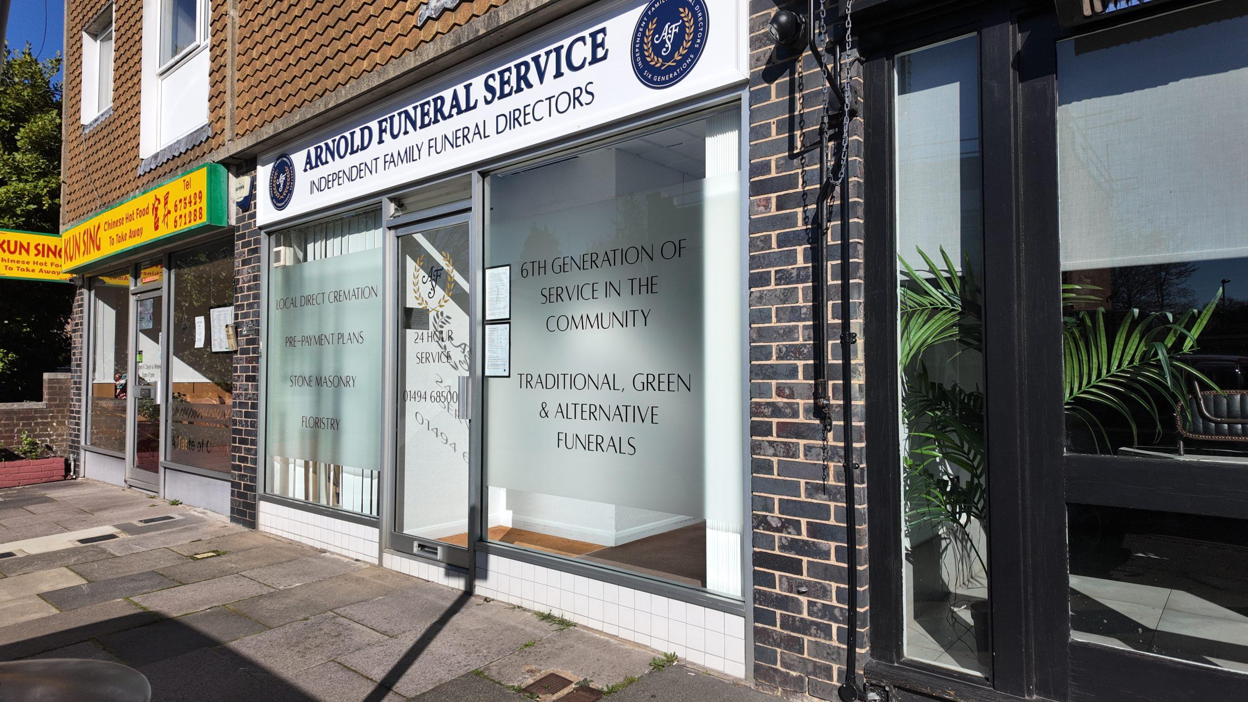 Arnold Funeral Service Beaconsfield branch exterior on Gregories Road